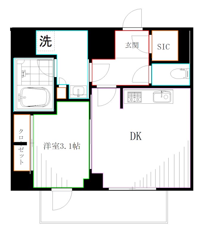 ＰＲＥＭＩＵＭ　ＣＵＢＥ　西荻窪＃ｍｏ   間取り