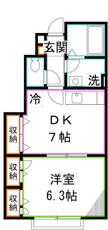ガーデンテラス国立D棟 間取り