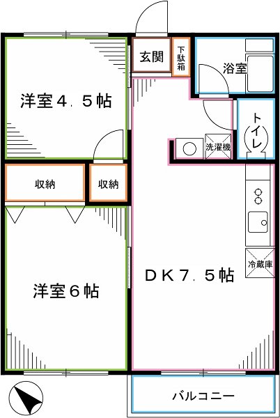 サンハイム恋ヶ窪 間取り