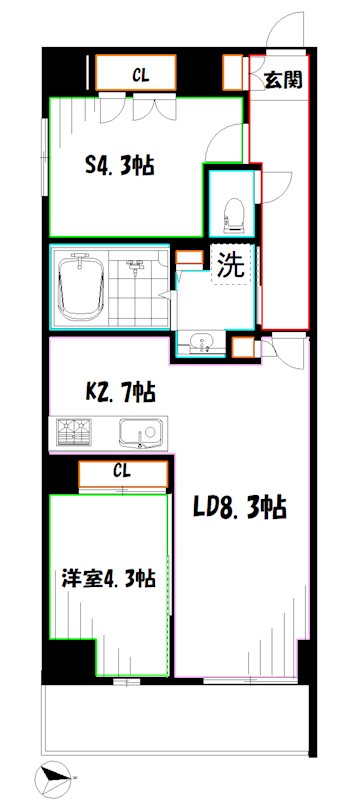 LumiCourt 　MITAKA 間取り
