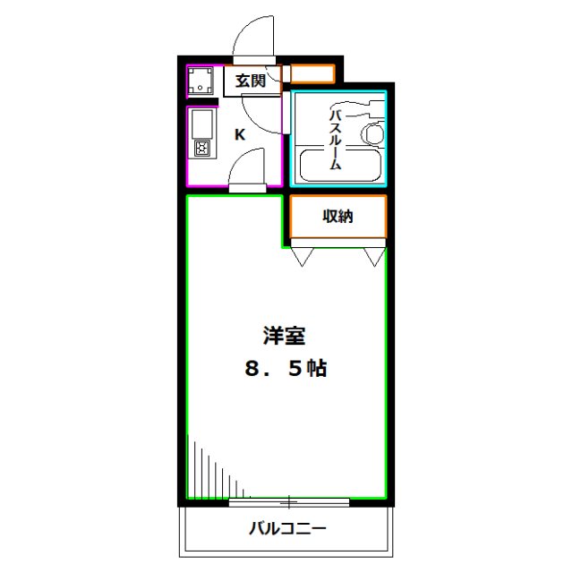 カオパレスNo.20 間取り