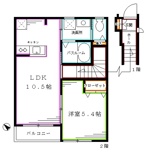 シャイロー江古田  間取り