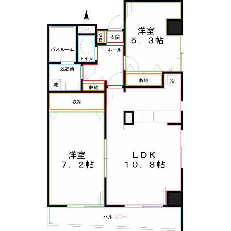 サンライズ国立 間取り
