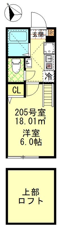 Grip吉祥寺Ⅱ  間取り