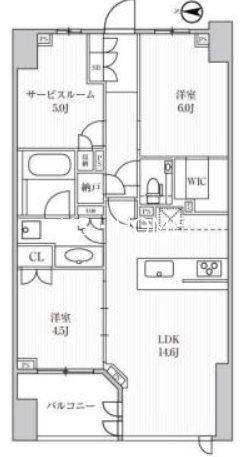 ディームス方南町  間取り