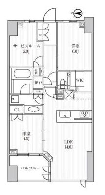 ディームス方南町  間取り
