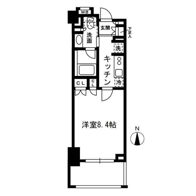 レジディア中落合B棟 間取り図
