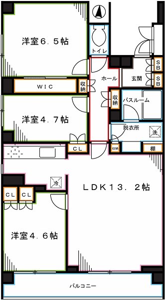 プライムメゾン武蔵野の杜 間取り