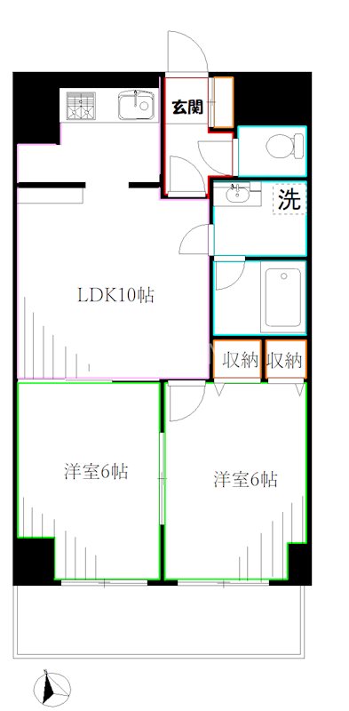 サンパレス武蔵野 間取り