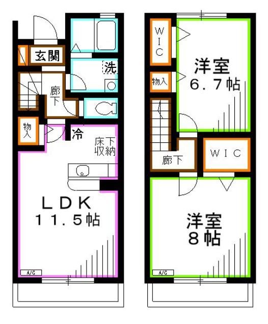 シャン・コリーヌ 間取り