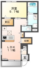 エクセル・ヴィラA  間取り