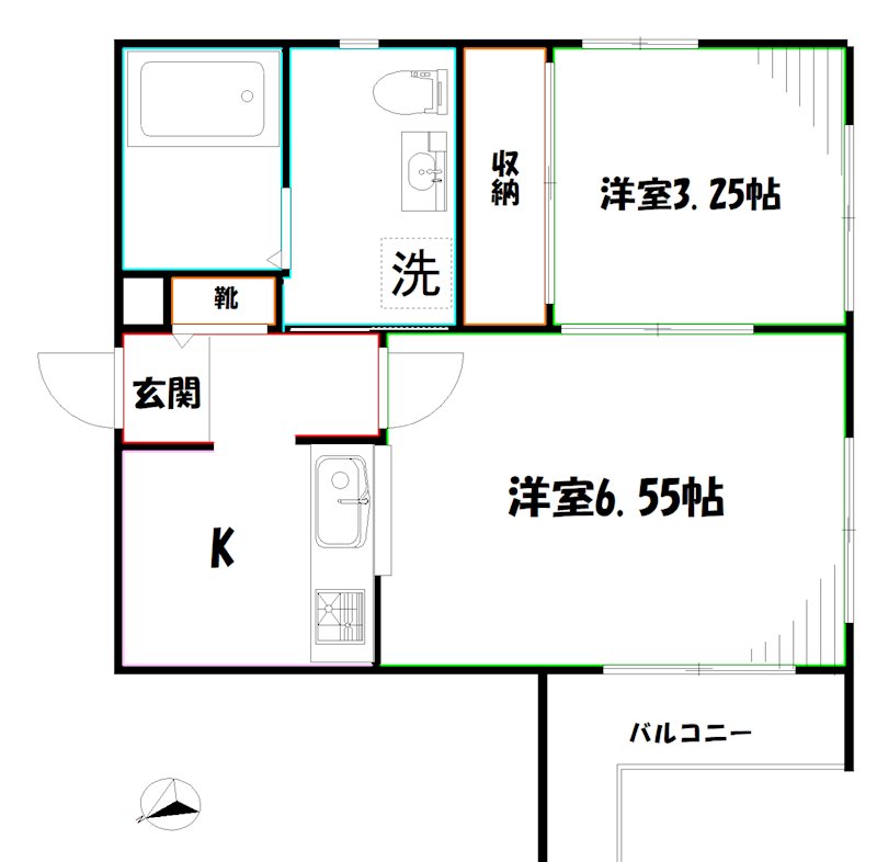 ルーブル三鷹参番館 間取り