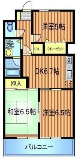 大関山ハイツ 間取り