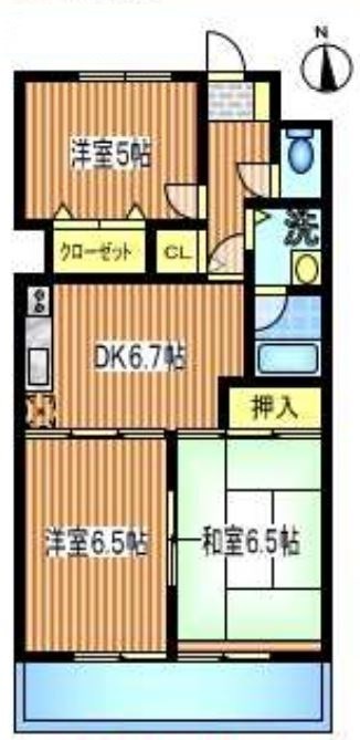 大関山ハイツ  間取り