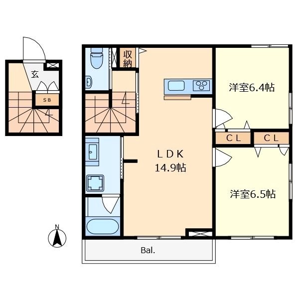 Urban Suites Kunitachi 間取り