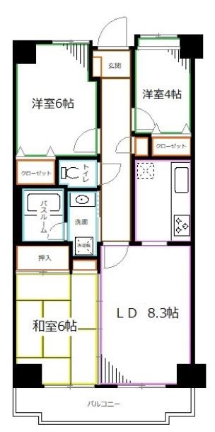 シャルマン井荻 間取り