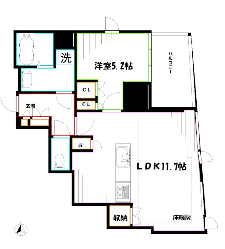 ブランズ三鷹 間取り