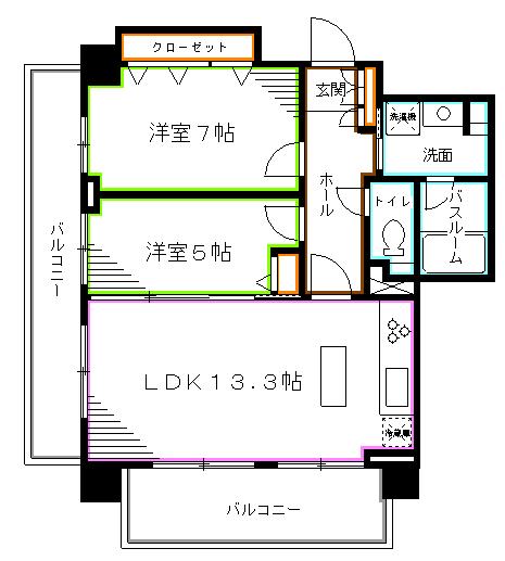 グランピラー高井戸 間取り