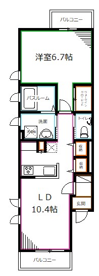 シティハイツ国立 間取り