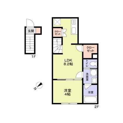 ＷｏｏｄＣｒｅｓｔ沼袋Ｒｅｓｉｄｅｎｃｅ 間取り