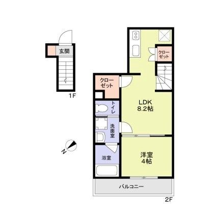 ＷｏｏｄＣｒｅｓｔ沼袋Ｒｅｓｉｄｅｎｃｅ 間取り