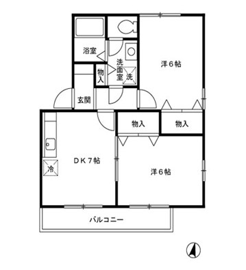 コゥジーコートＹ･Ｏ 間取り