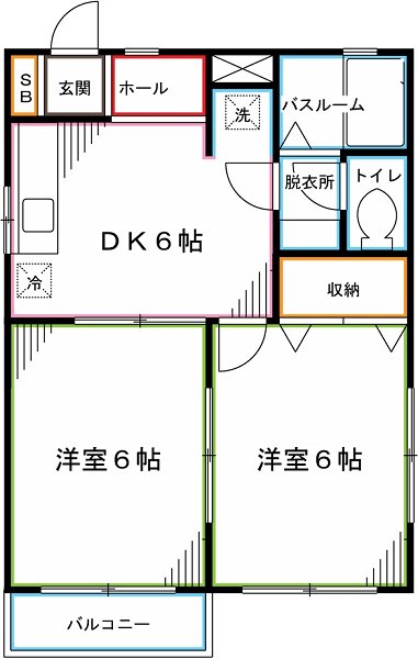 T・KハウスA棟 間取り