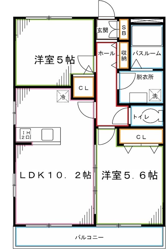 リブリ・Ajisai 間取り