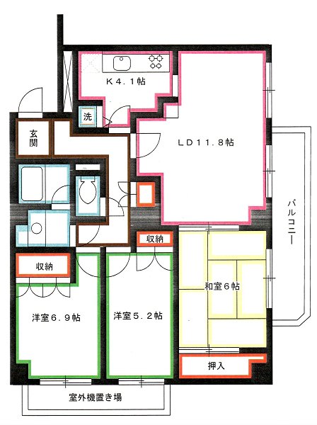 PARK NEWPORT 間取り