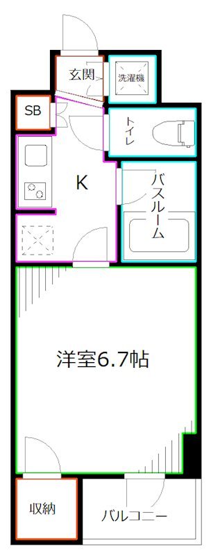 EXIM OGIKUBO（エクシム荻窪） 間取り