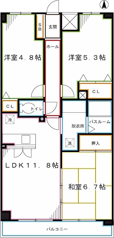 パテラ府中栄町 間取り