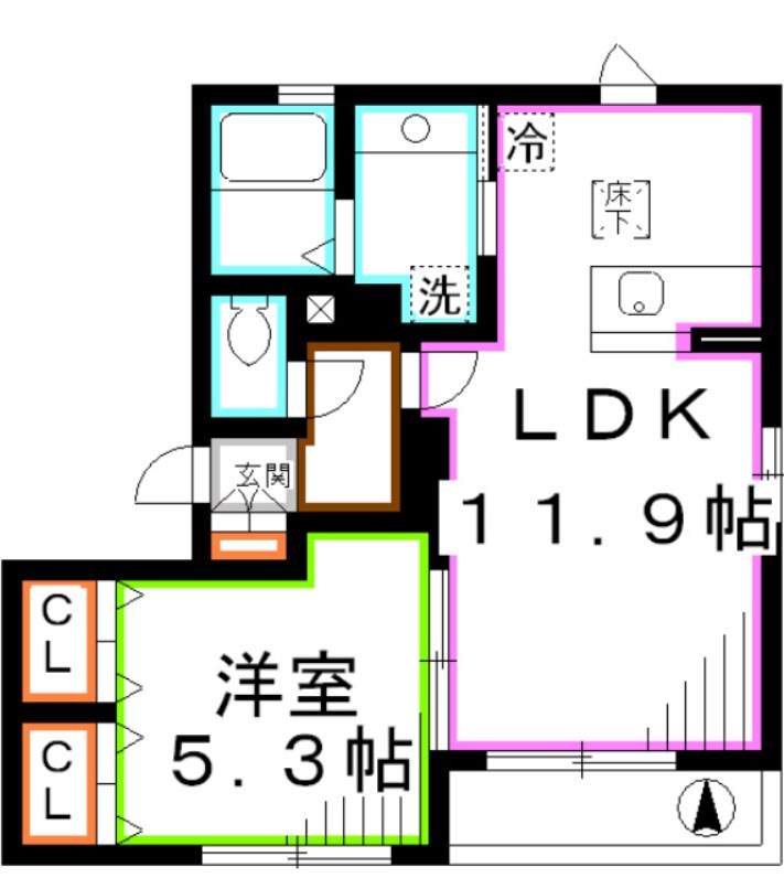 ユイマールA棟 間取り