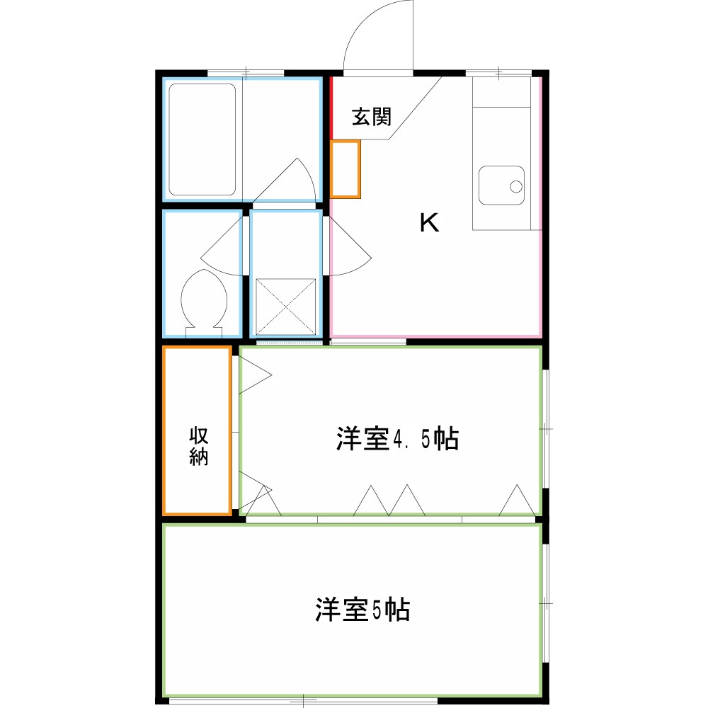 共永コーポＢ 間取り