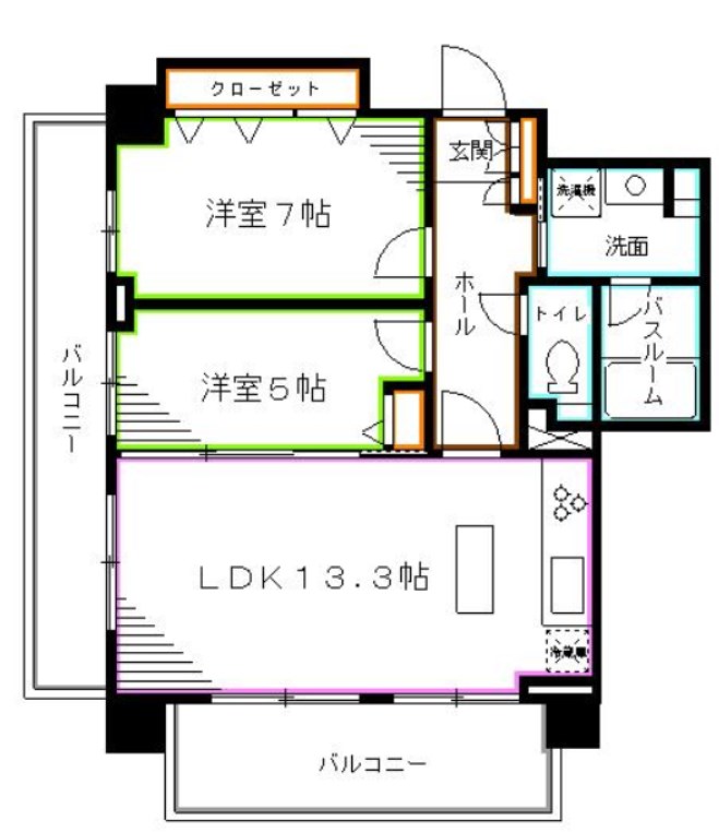 グランピラー高井戸 間取り