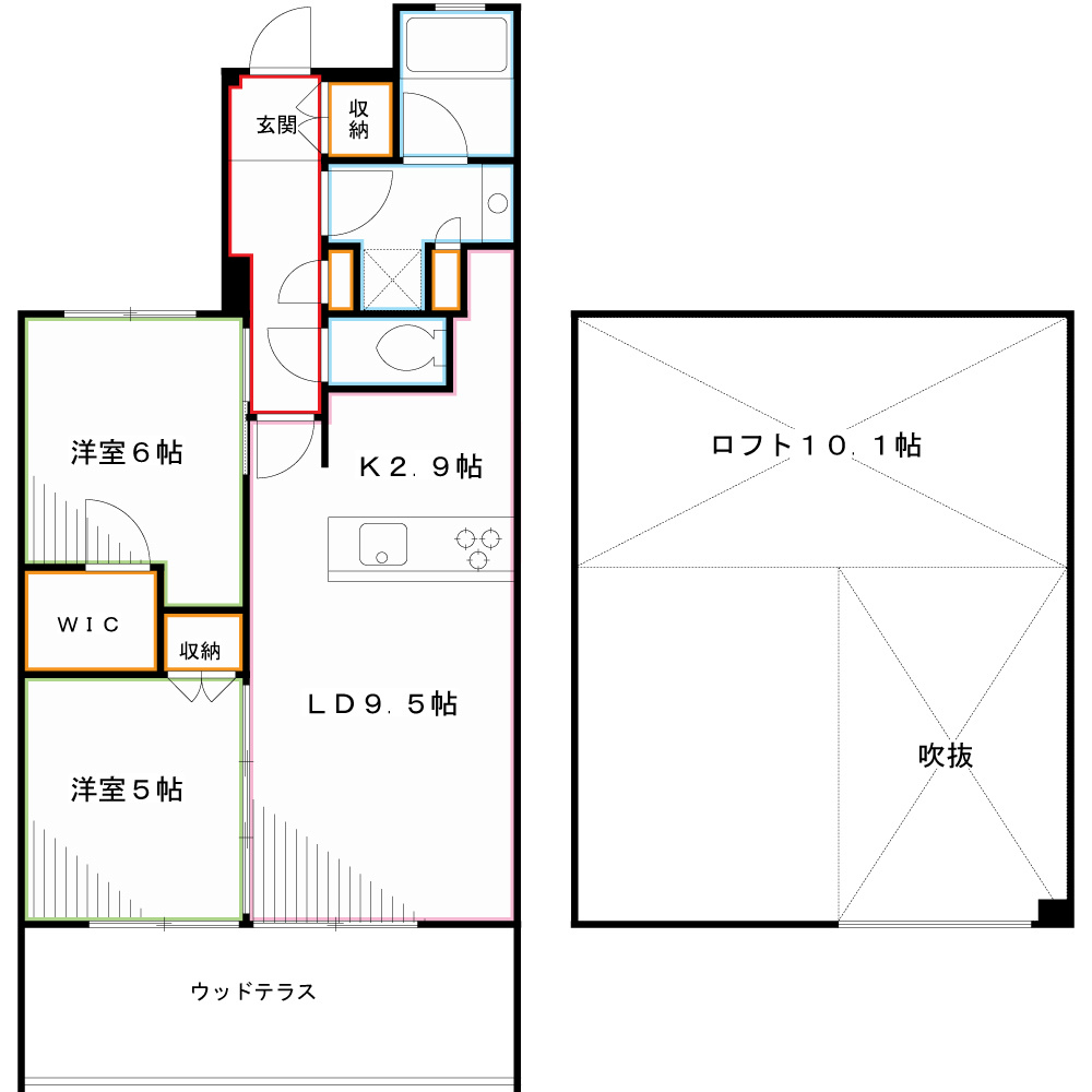 クリオ東小金井パークフロント 間取り