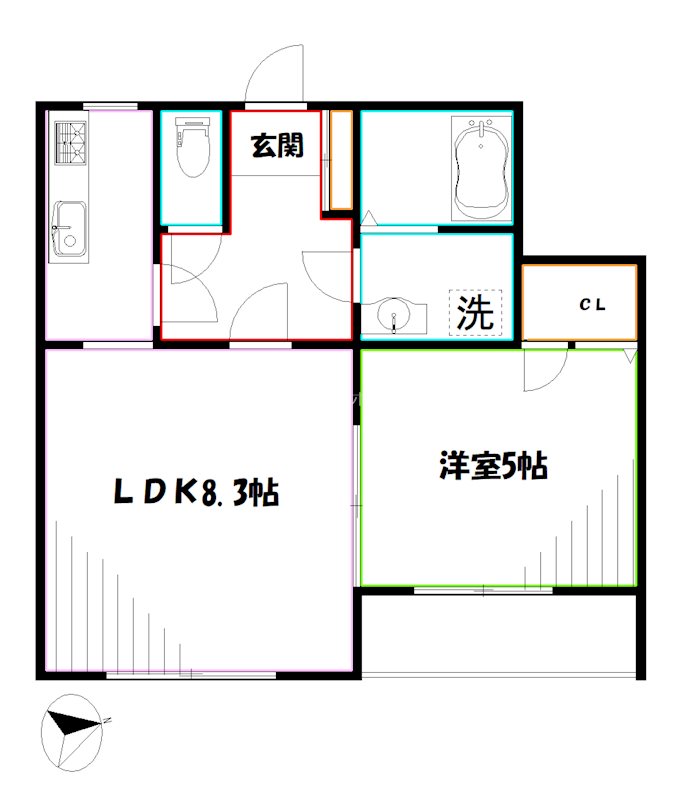 パストラーレ南 間取り