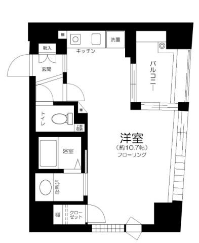 アクシルコート東中野 間取り