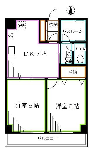 第1小美野マンション 間取り