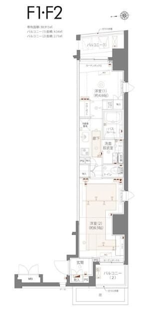 ZOOM三鷹  間取り