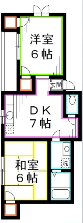 ロイヤルシティⅢ   間取り