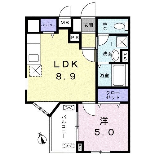 ドミール中野南台 間取り