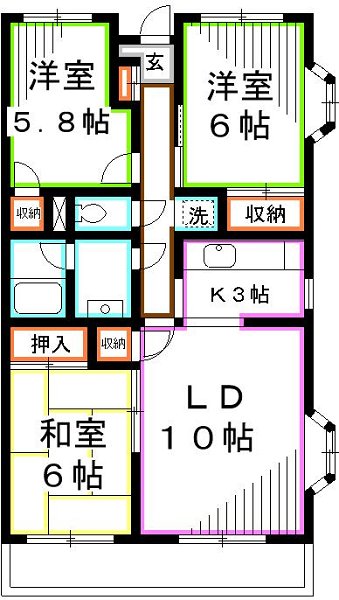 キャニオンガーデン  間取り