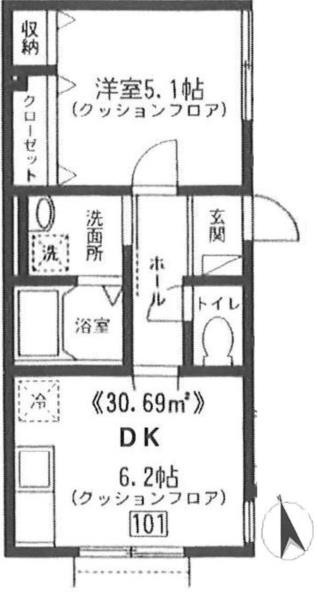 Arai舎Ⅱ  間取り