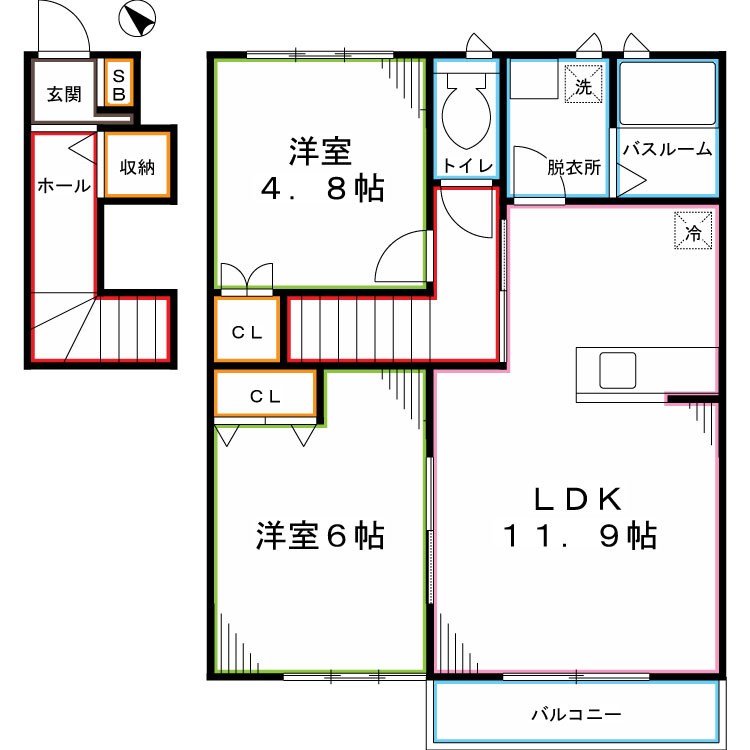 ゼフィール国立 間取り