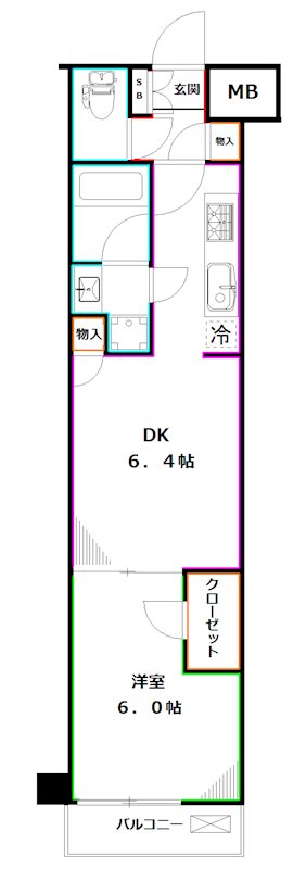 メイクス武蔵関NORTH 間取り
