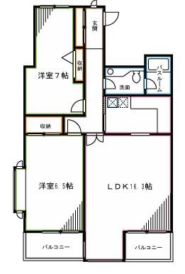 インテグラーレ哲学堂 間取り