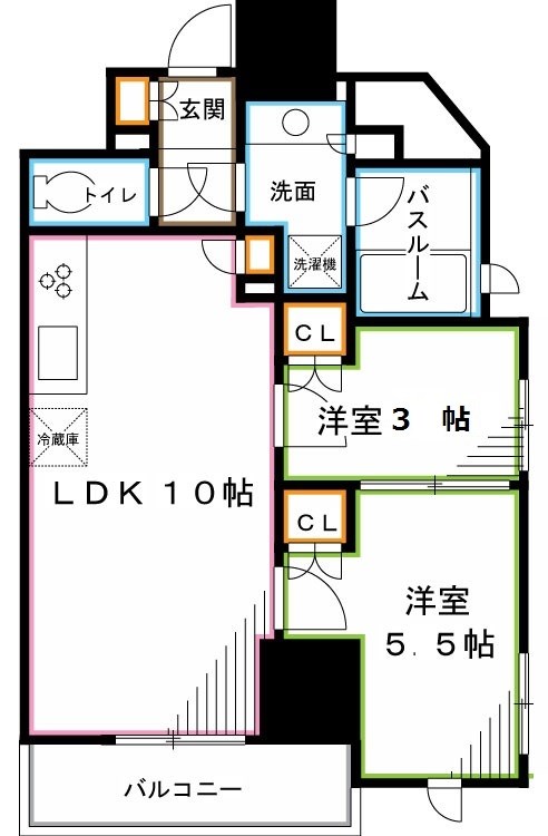 レジディア荻窪Ⅲ 間取り