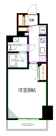 レジディア荻窪Ⅲ 間取り