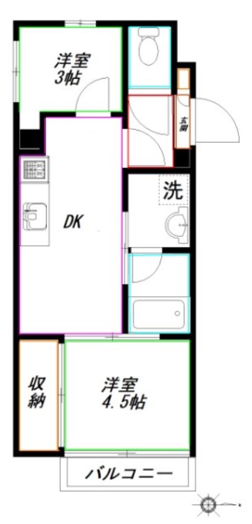 エルミタージュ禅林寺通り  間取り
