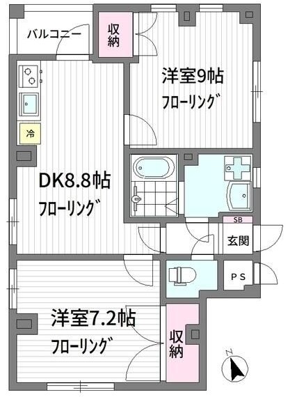 カームコート 間取り